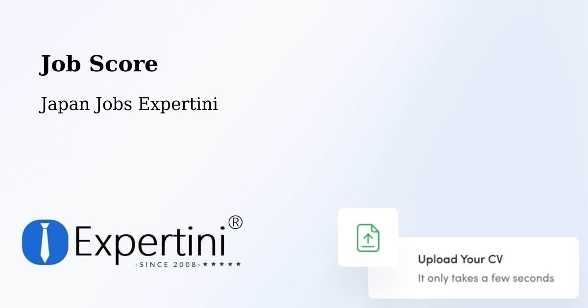 Job Score - Japan Jobs Expertini