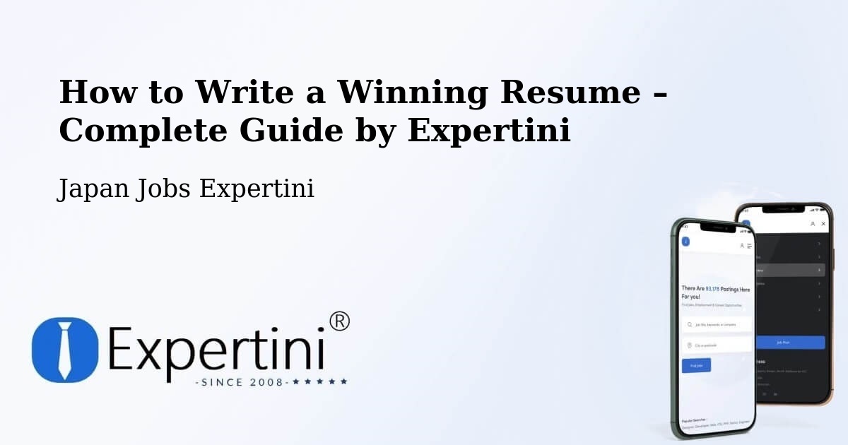 Resume Writing Guide for Job Seekers – Hiroshima - Hiroshima, Japan Jobs Expertini